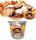 a) Pão de Mel - G   Pote 10 Un