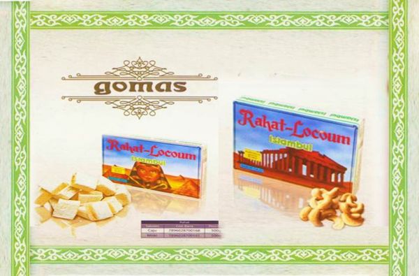 c) Goma  ( Rahat ) C/MISK cx saq. 500g